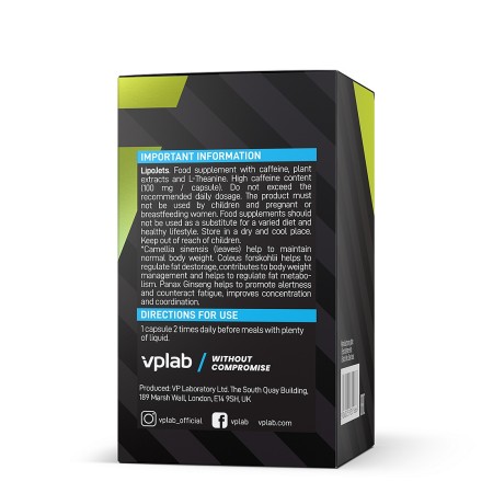 VPLAB LIPOJETS, Thermogenic Metabolism Activator