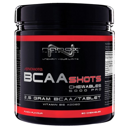 BCAA SHOTS 5000 PRO v obliki žvečilk.